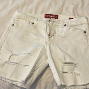 White/Lucky brand jean shorts